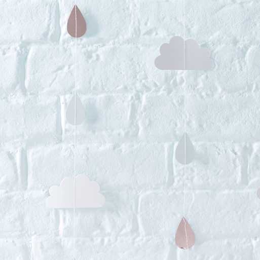 Backdrop Rose Gold Συννεφάκια