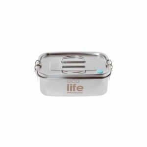Ecolife Ανοξείδωτο Φαγητοδοχείο 1lt Μονού Τοιχώματος (Ανοξείδωτο Καπάκι)