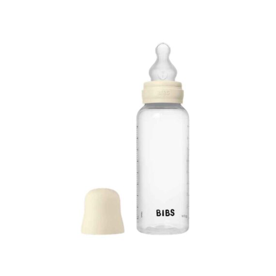 BIBS Πλαστικό Μπιμπερό 270ml – Σιλικόνη – Ivory